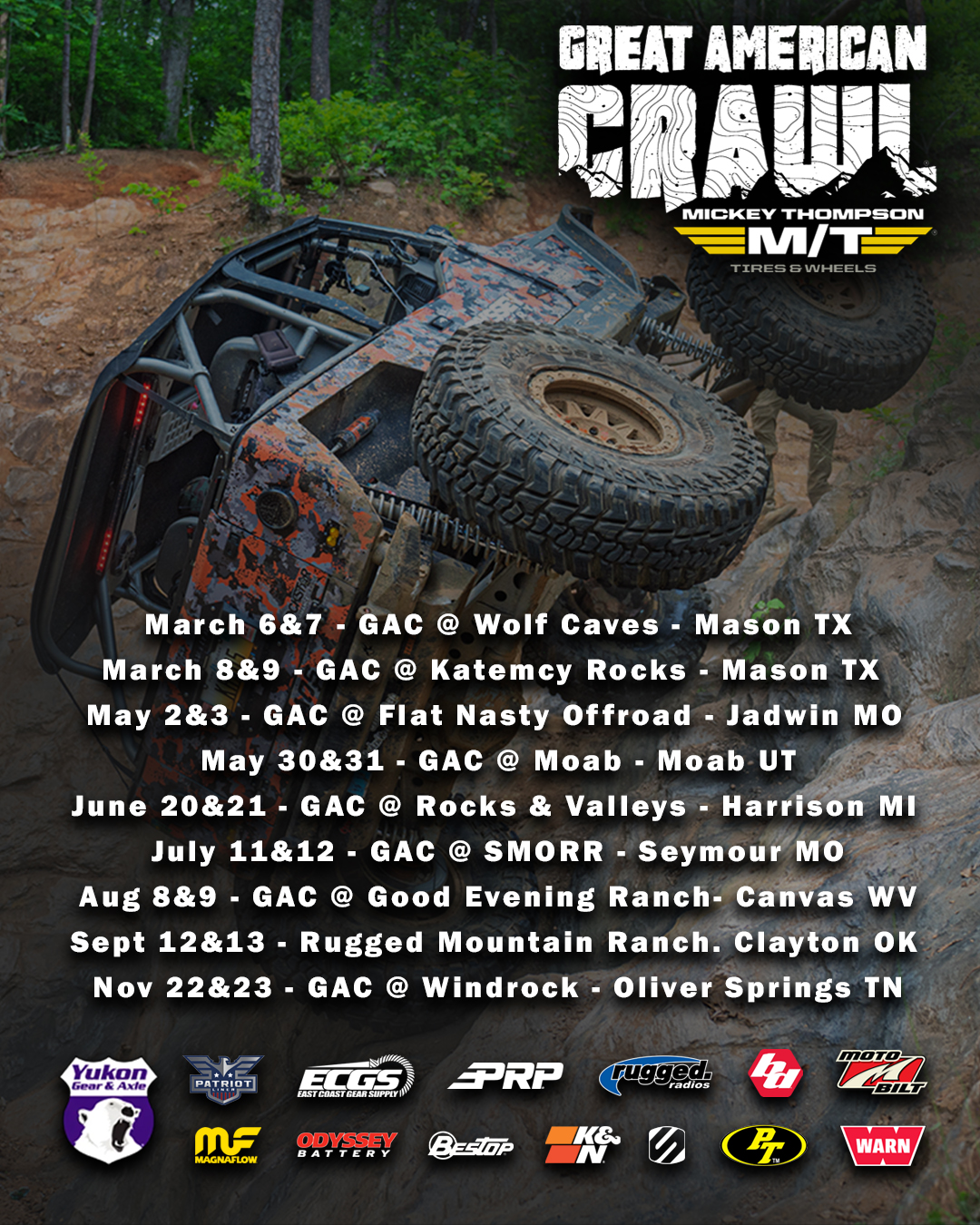 Great American Crawl 2025 Schedule Announcement